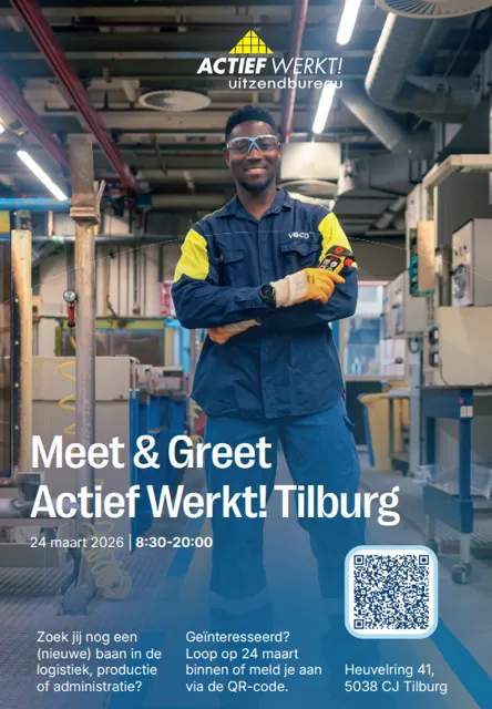 Meet & Greet – Actief werkt! Tilburg